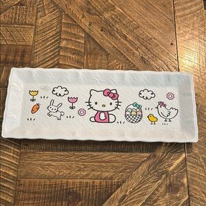 Hello Kitty White and Pink Rectangular Platter